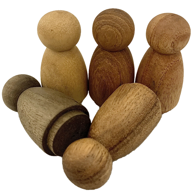 Mini WW Wood Folk/10pc