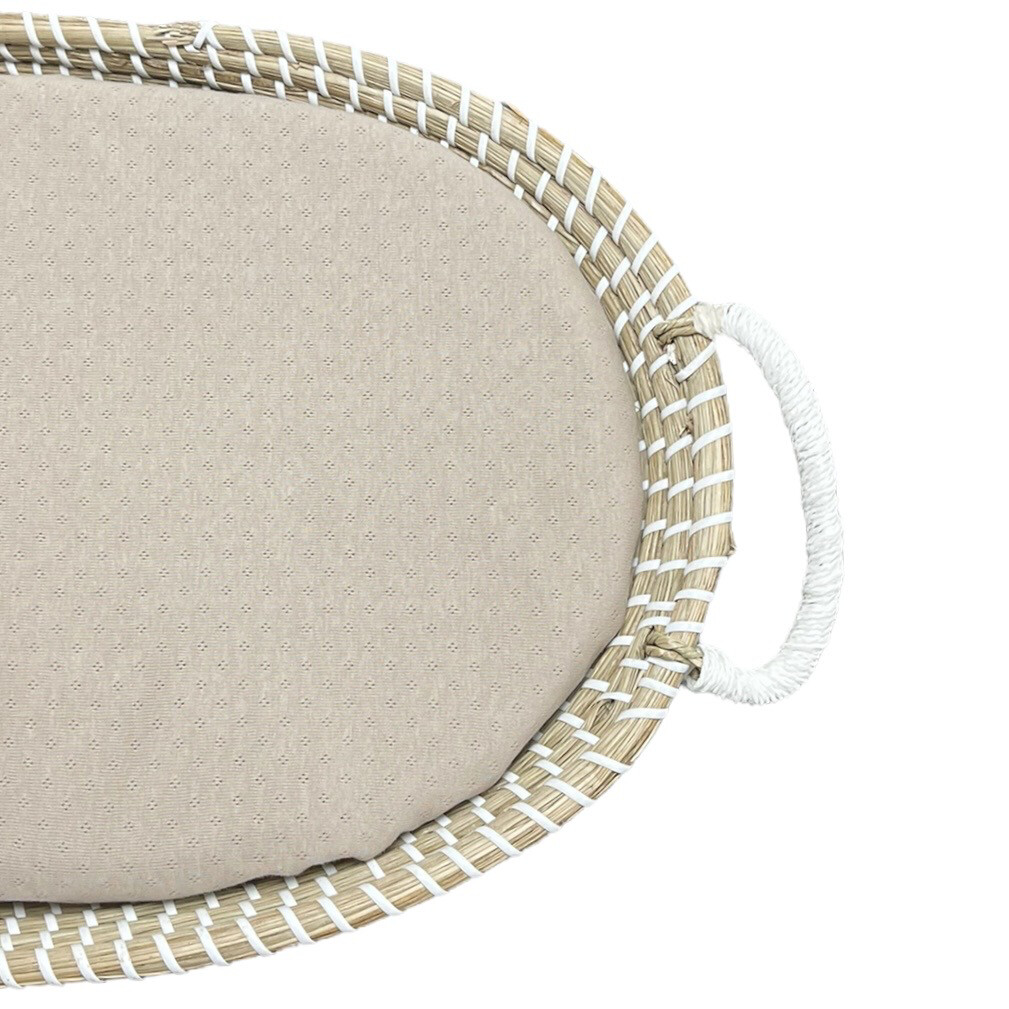 Matrashoes mozes verschoonmand pointelle dark beige