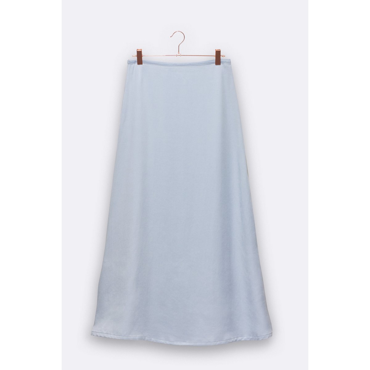 Livia rok in zilverblauw Tencel voor dames