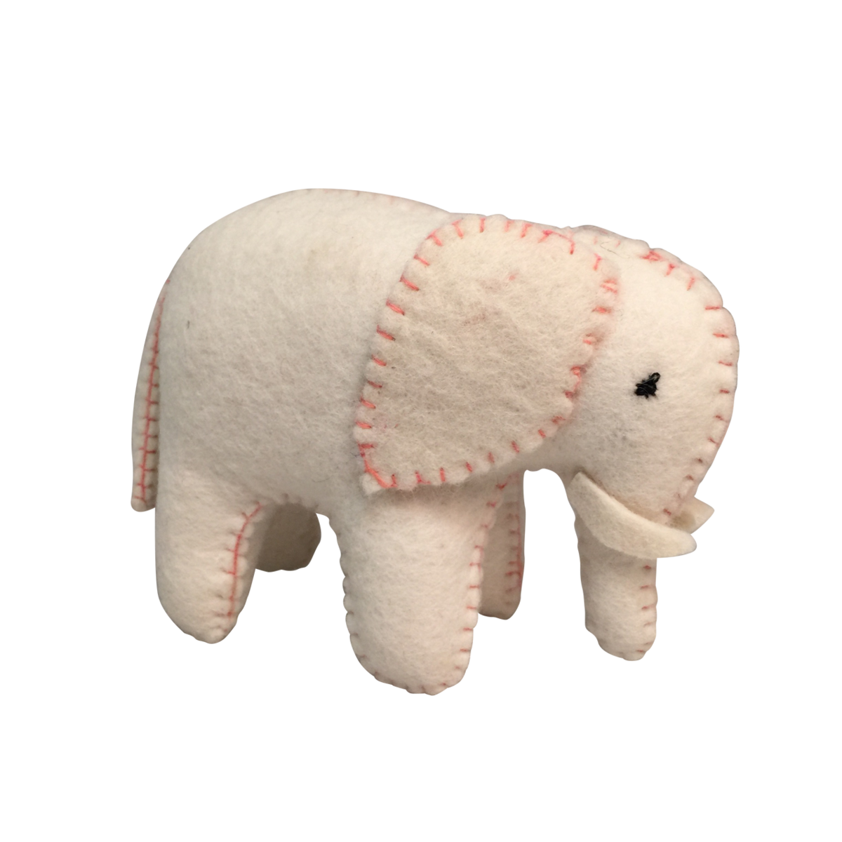 White Elephant Pink Stitching