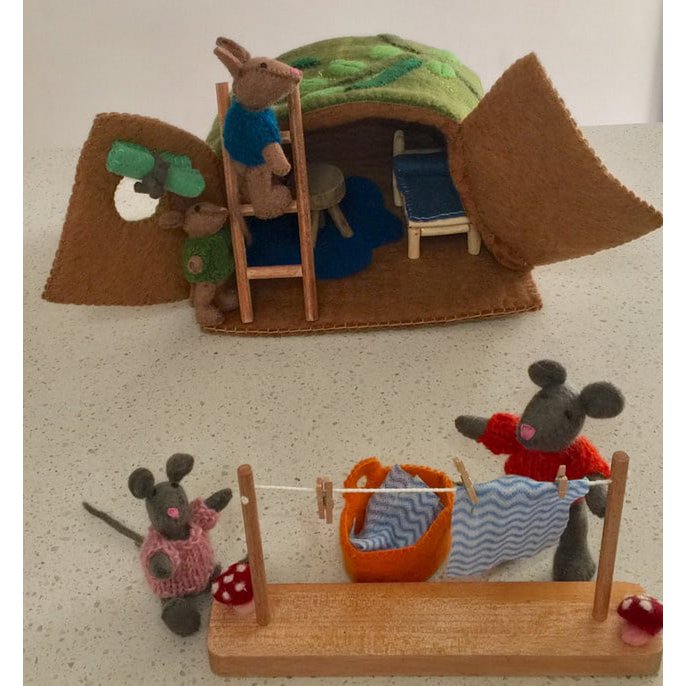 Mouse House Washing Line Set/10pc