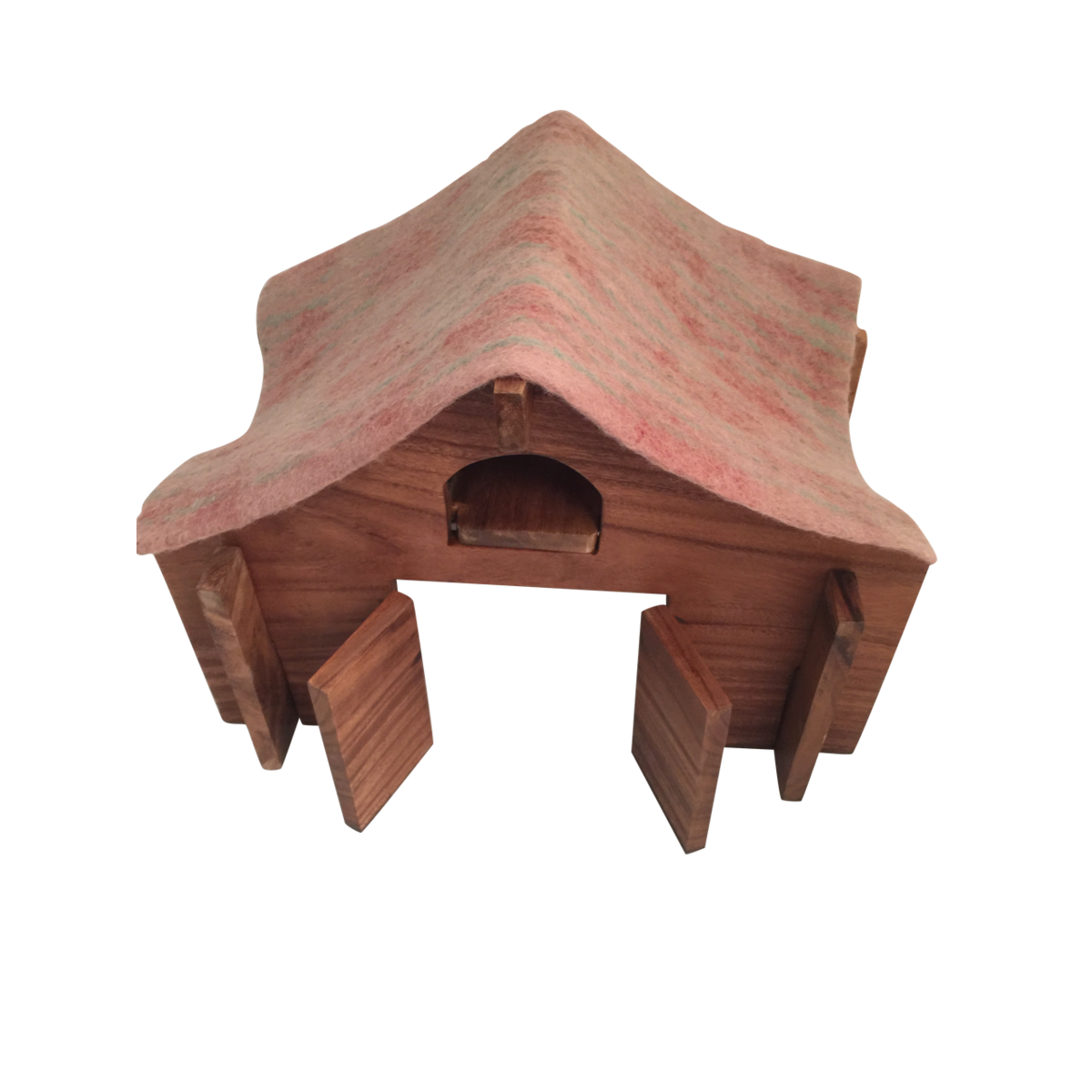 Barn with Felt Roof and Ladder