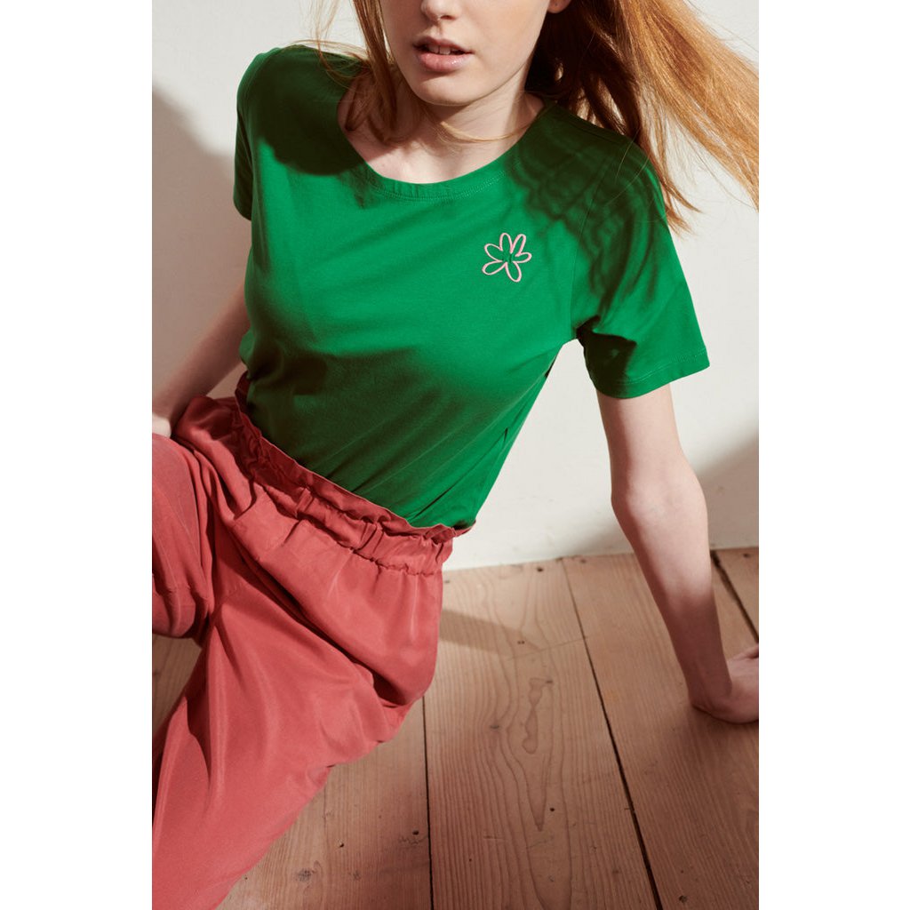 Mina broek in druivenkleurig Tencel voor dames