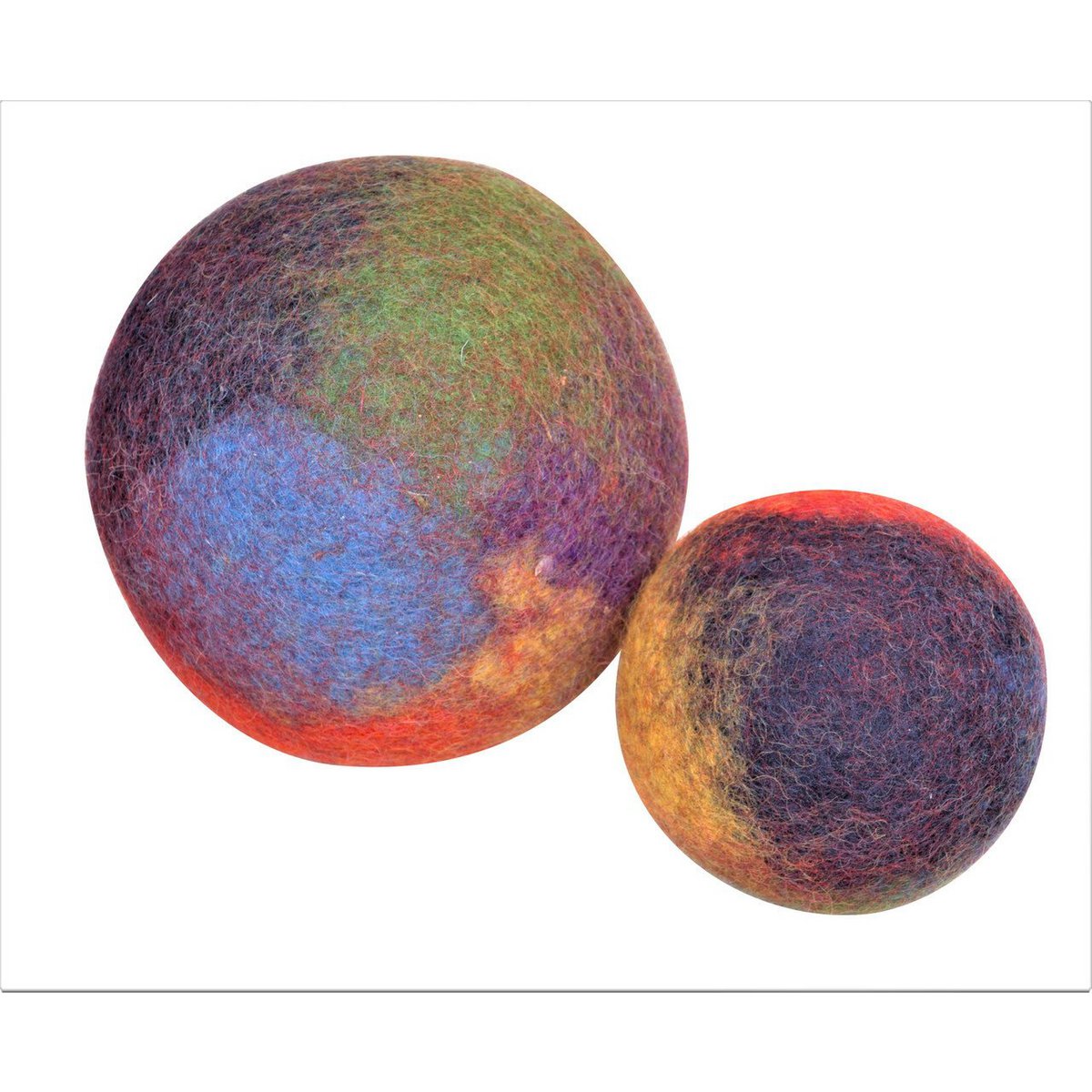 Rainbow Balls Marbled/2pc