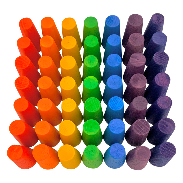 Mini Rainbow Cones/49pc