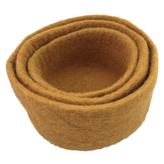 Earth Nested Bowls Mustard/3