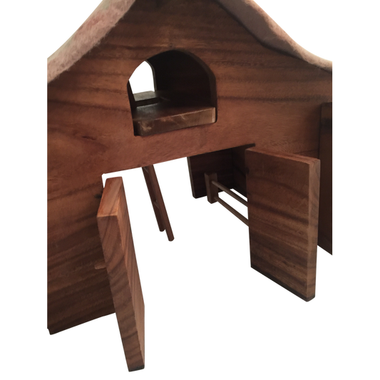 Barn with Felt Roof and Ladder