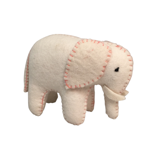 White Elephant Pink Stitching