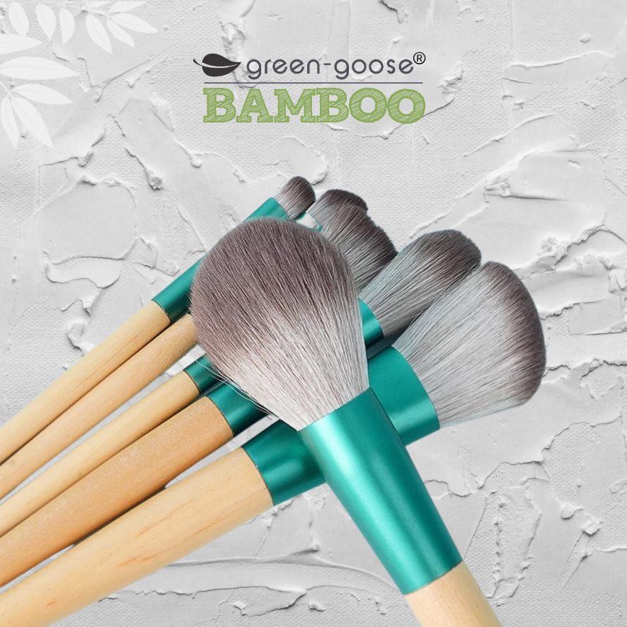 green-goose Make Up Borstel Set met Zak | 10 Stuks