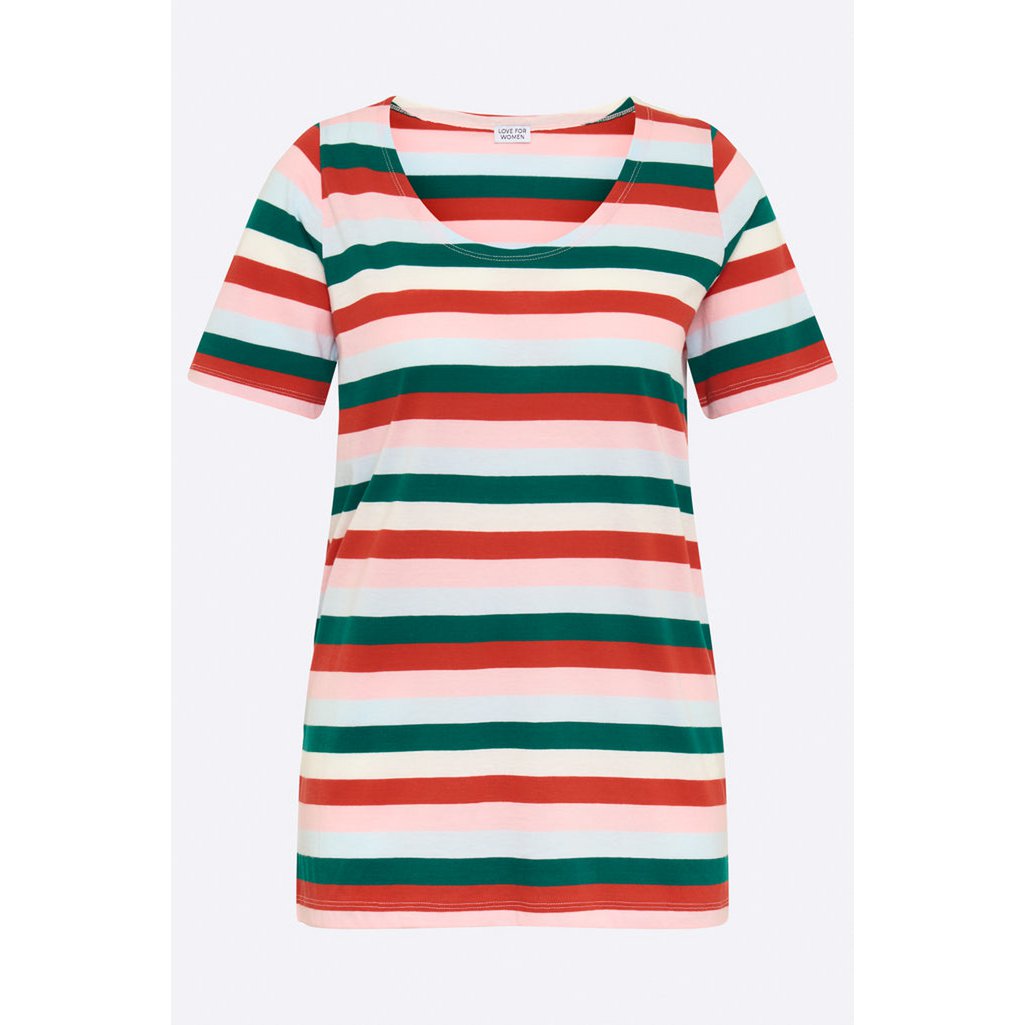 Balthasar T-shirt met meerdere strepen voor dames