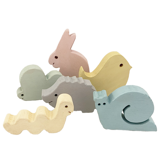Pastel Wood Garden/6pc