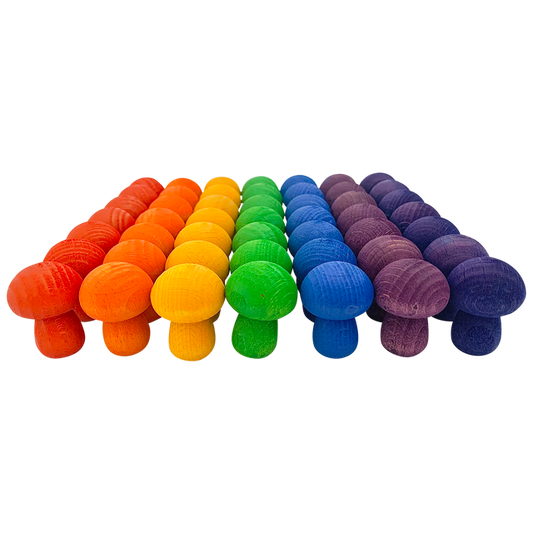 Mini Rainbow Mushroom/49pc