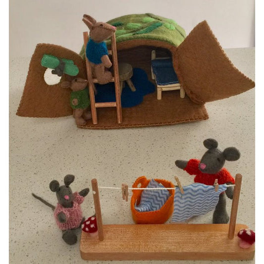 Mouse House Washing Line Set/10pc