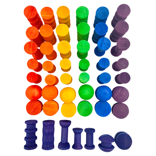 Mini Rainbow Spools/49pc