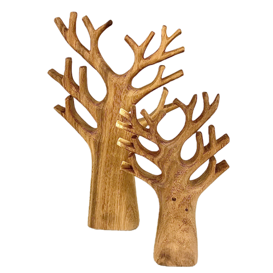 Carved Tree Set/2pc