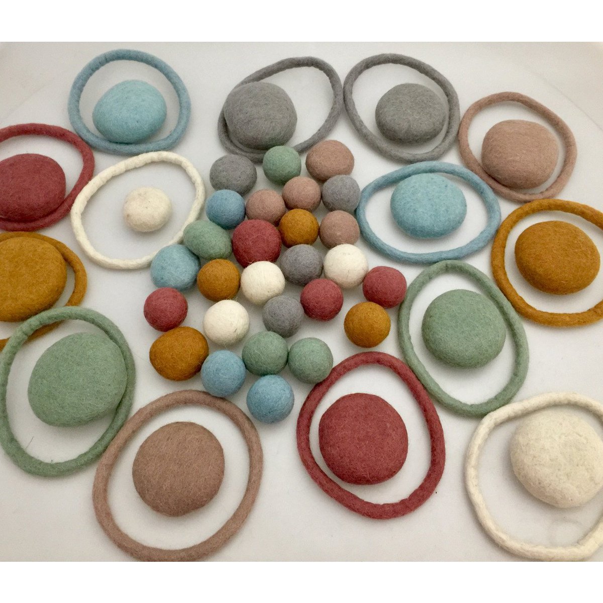Earth Stack-Sort-Roll-Throw Set/63pc