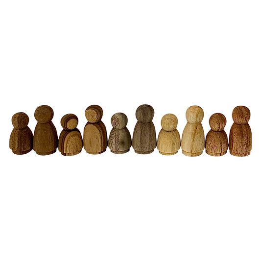 Mini WW Wood Folk/10pc