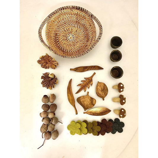 Nature Loose Parts Basket/35pc