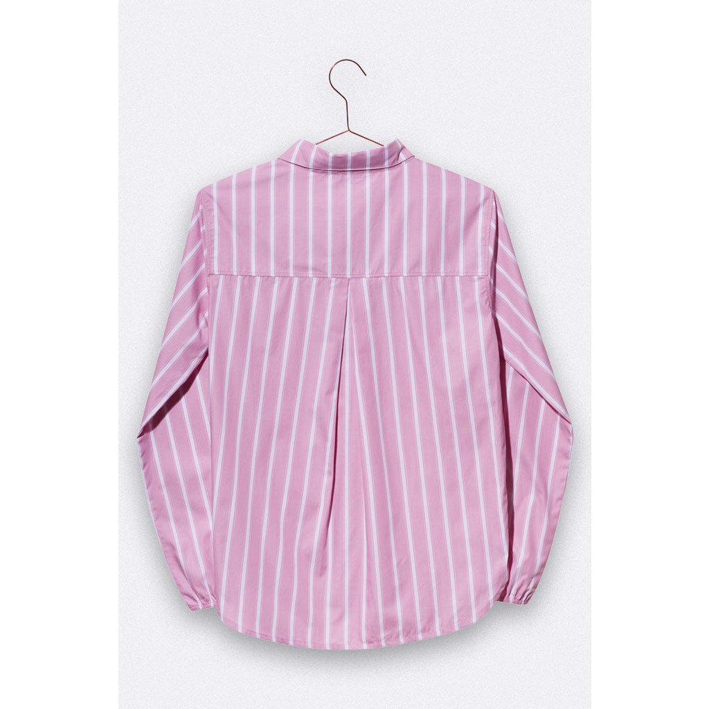 Eva blouse in roze/witte strepen voor dames