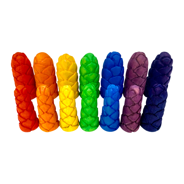 Mini Rainbow Flower Bud Lr/7pc