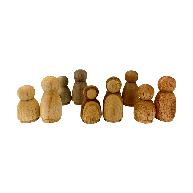 Mini WW Wood Folk/10pc