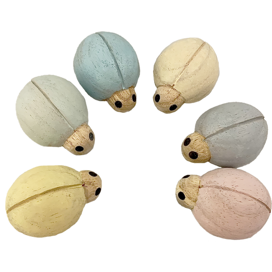 Pastel Ladybirds/6pc