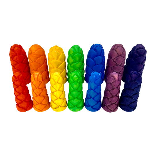 Mini Rainbow Flower Buds S/7pc