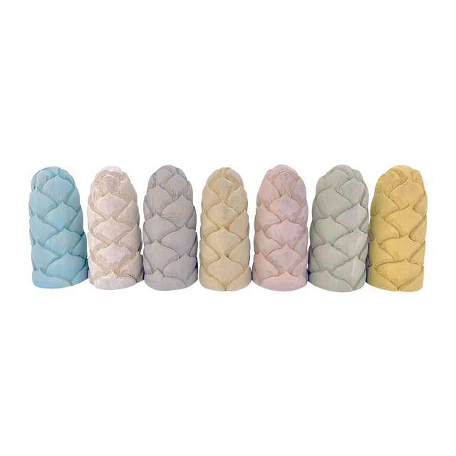 Mini Pastel Flower Buds Lr/7pc