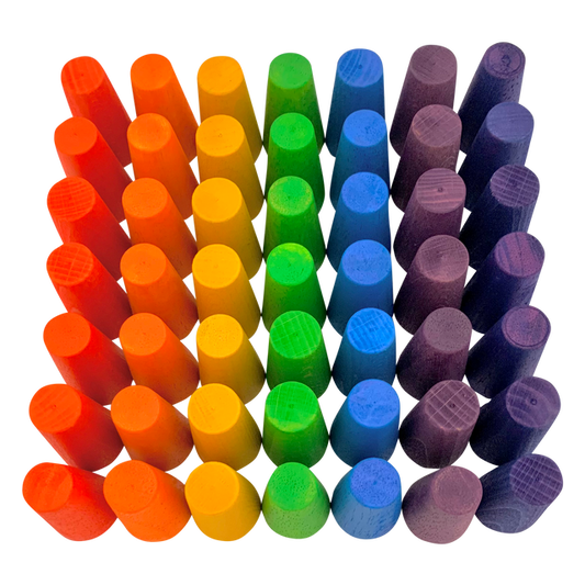 Mini Rainbow Cones/49pc