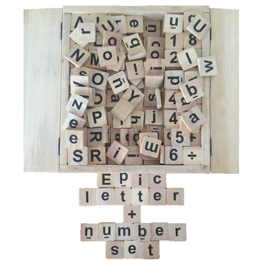 Natural Letters/Numbers Set