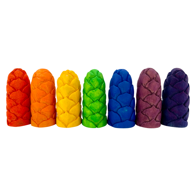 Mini Rainbow Flower Bud Lr/7pc