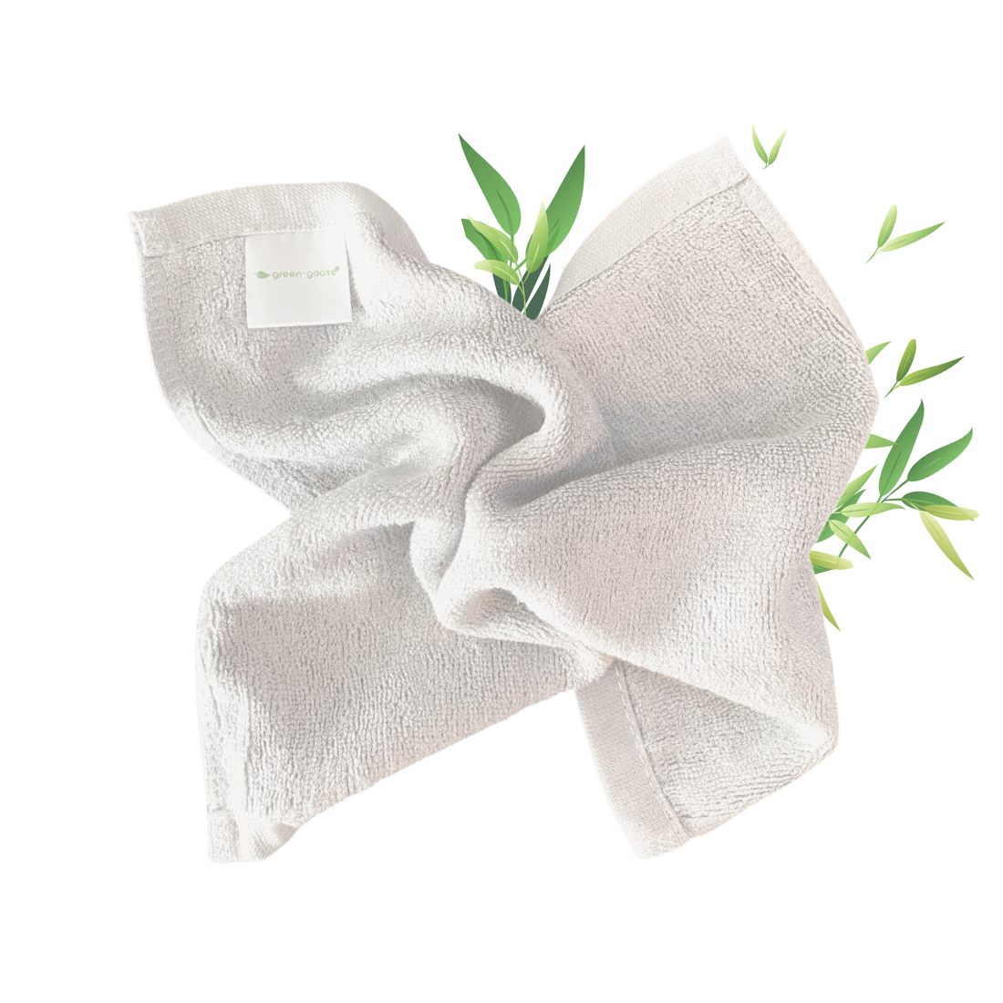 green-goose Bamboe Wasdoekjes | 6 Stuks | Wit